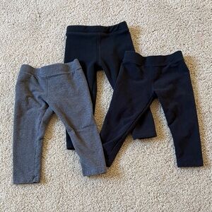 Primary Black and Gray Leggings Set — One Fleece!